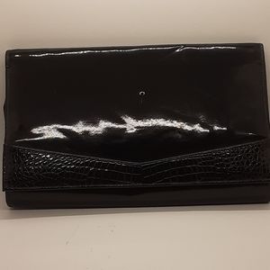 Black patent leather bag
